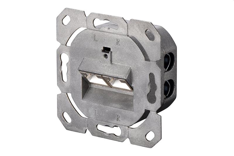DIGITUS Zásuvka Profi STP 2 port, Cat5E pod omietku, LSA, biela 