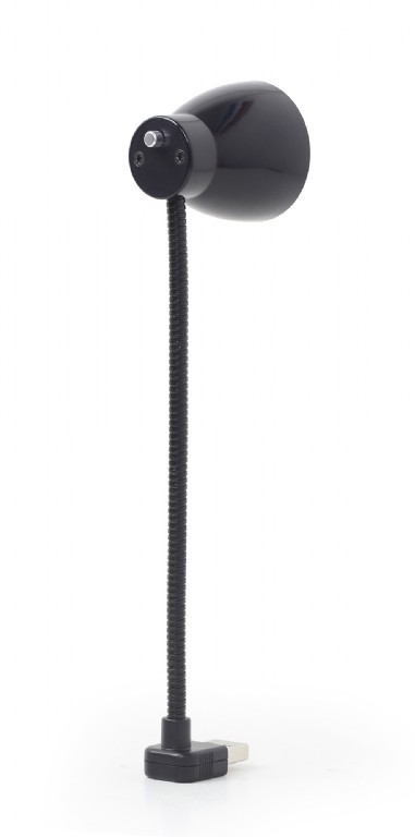 USB lampička k notebooku GEMBIRD NL-02, flexibilný, čierna 