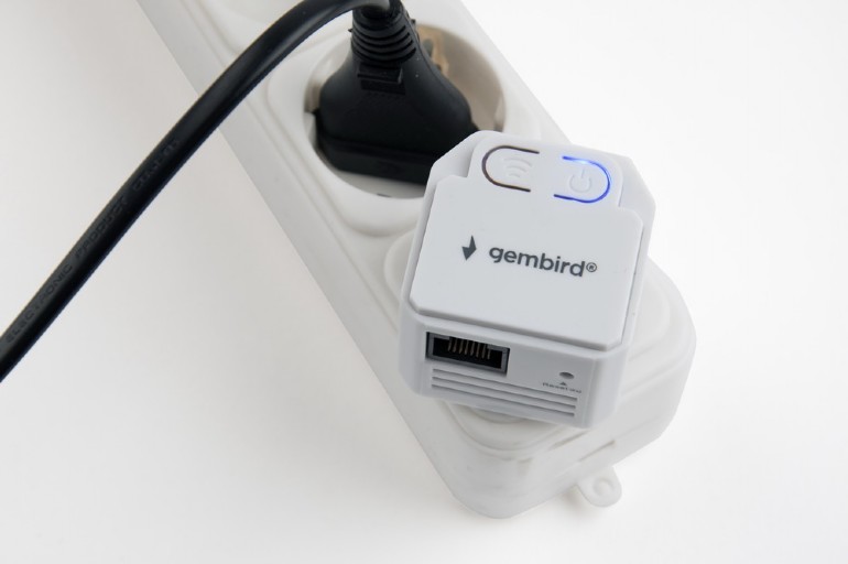 Gembird Wi-Fi repeater / extendér, 300 Mbps, biely 