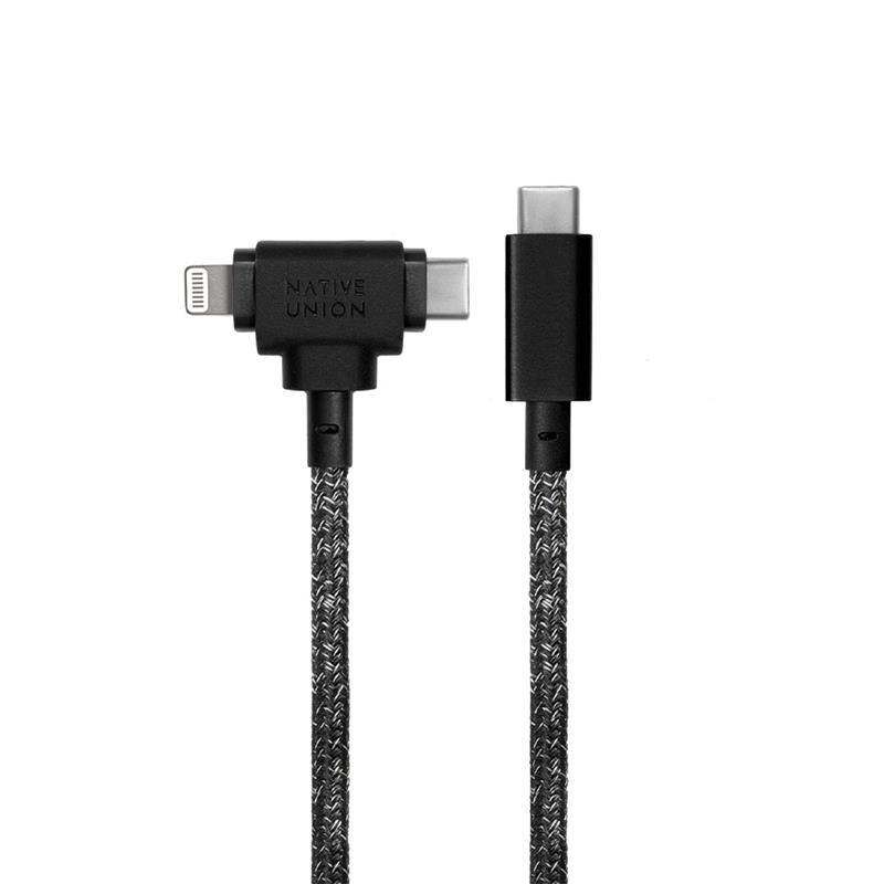 Native Union kábel Belt Cable Duo USB-C to USB-C/Lightning 1.5m - Cosmos 