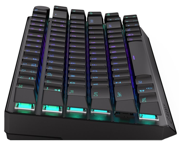 ENDORFY herná klávesnica Thock 75% Wireless / red sw. / bezdrôtová / mechanická / US layout / čierna RGB  