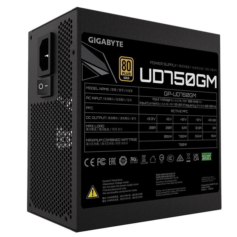 Gigabyte UD750GM 750W 80+ Gold Modular 