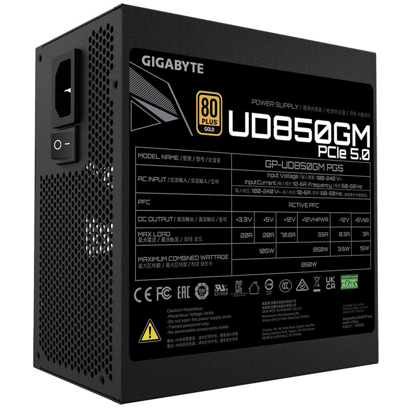 Gigabyte UD850GM PG5 850W 80+ Gold Modular PCIe 5 