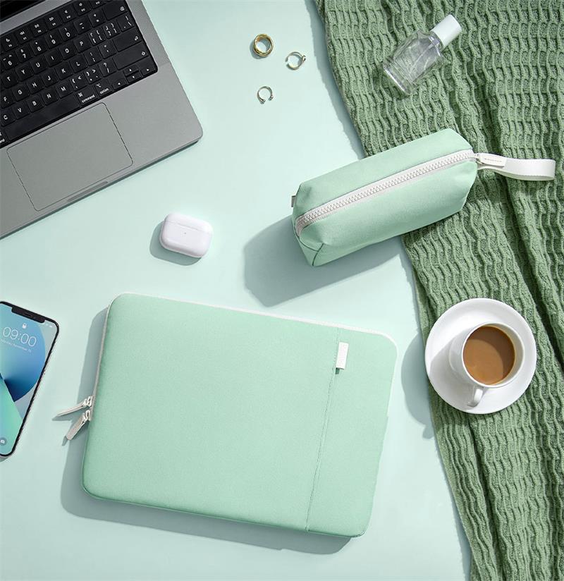 Tomtoc puzdro Lady Sleeve with Pouch pre Macbook Pro/Air 13" - Turquoise 