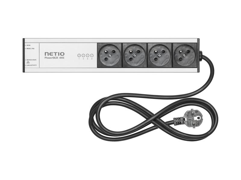 NETIO PowerBOX 4KE  napájecí panel 4x 230V s managementem  (zásuvka FR, PL, CZ, SK) 