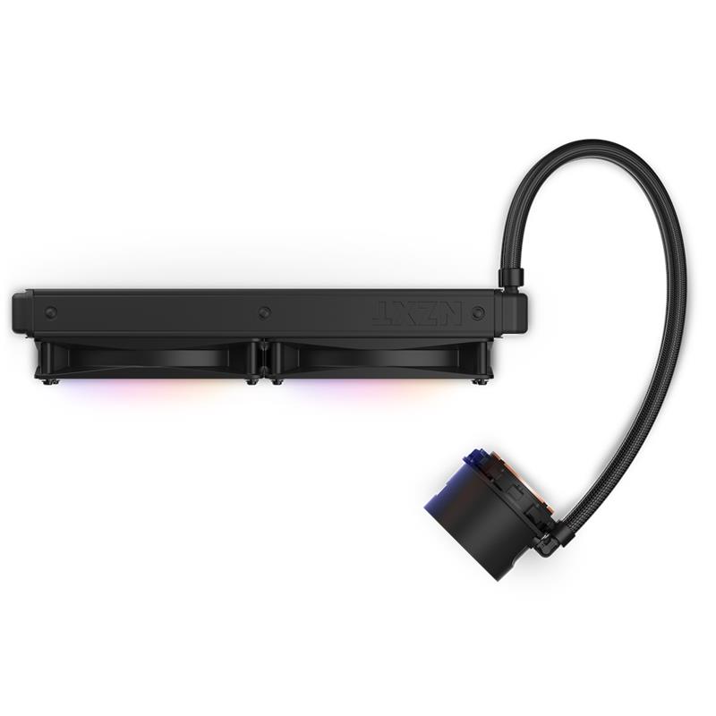 NZXT AIO liquid cooler CPU Kraken 280 RGB, LCD display, black 