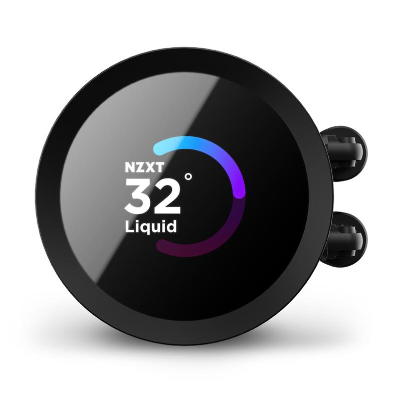 NZXT AIO liquid cooler CPU Kraken 280 RGB, LCD display, black 