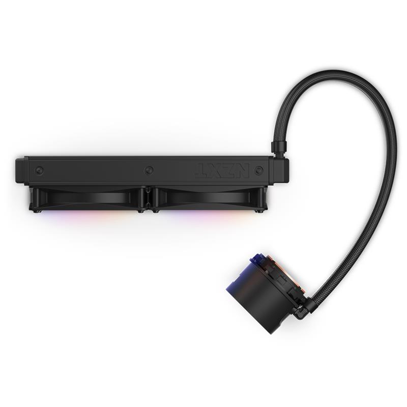 NZXT AIO liquid cooler CPU Kraken 240 RGB / 2x120mm fan / 4-pin PWM / LCD display / black 