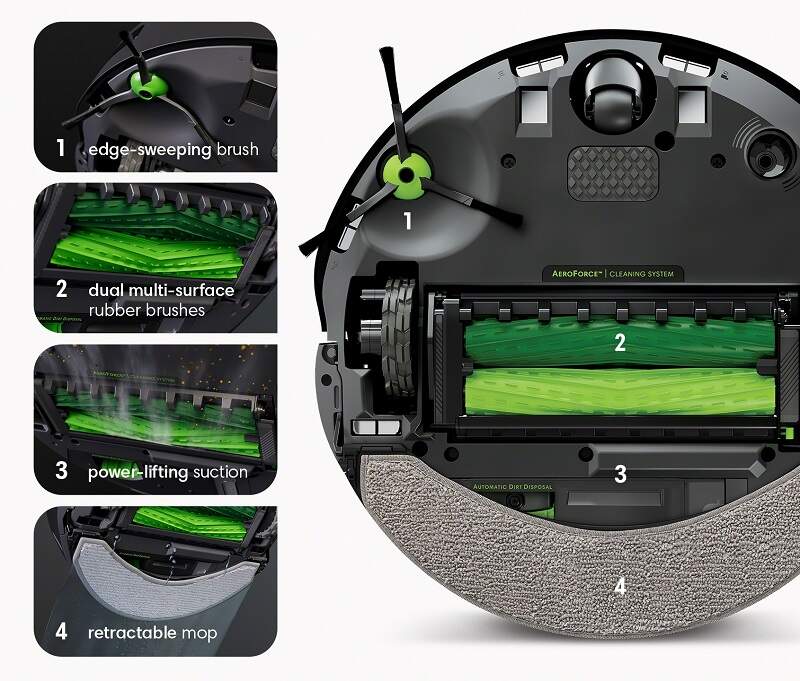iRobot Roomba Combo j7 (Čierna) 