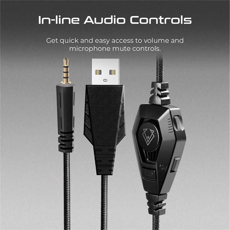 Vertux Gaming Havana High Definition Audio Immersive Gaming Headset - Blu 