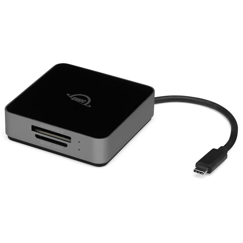 OWC Atlas USB-C Dual-Slot CFexpress Type B and SDXC UHS-II Card Reader 