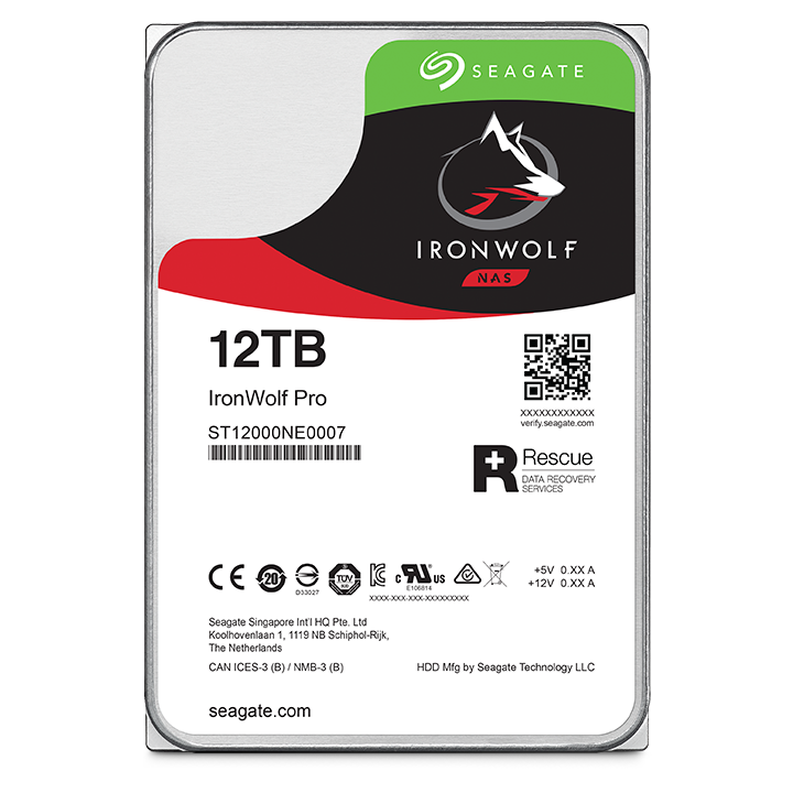 Seagate Ironwolf Pro NAS HDD 12TB SATA 