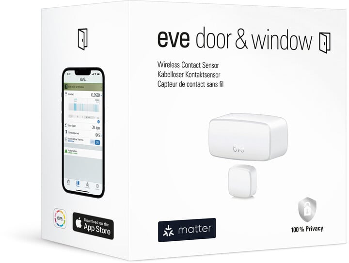 Eve Door & Window (Matter - compatible w Apple, Google & SmartThings) 