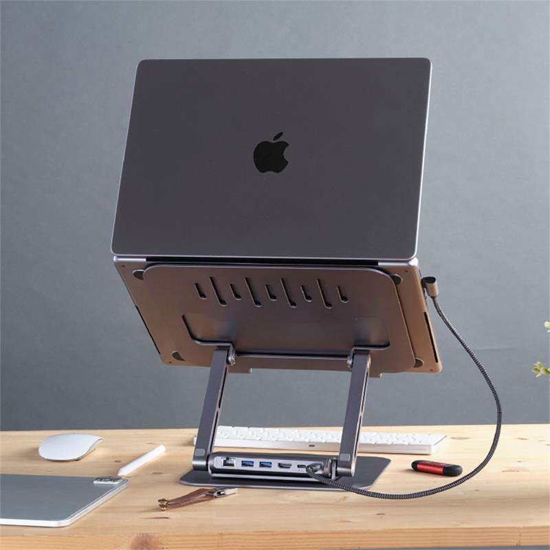 Adam Elements stojan Casa Hub Stand Pro 6-in-1 pre Macbook - Grey 