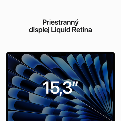 MacBook Air 15" Apple M2 8C CPU 10C GPU 8GB 512GB Polnočný SK 