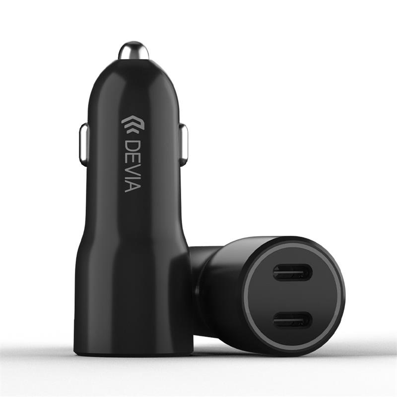 Devia nabíjačka do auta Smart Series PD 40W 2C Fast Car Charger - Black 