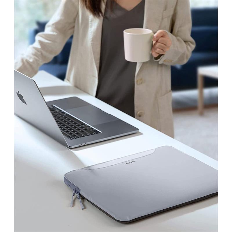 Tomtoc puzdro The Her Sleeve pre Macbook Pro 14" - Dark Gray/Blue 