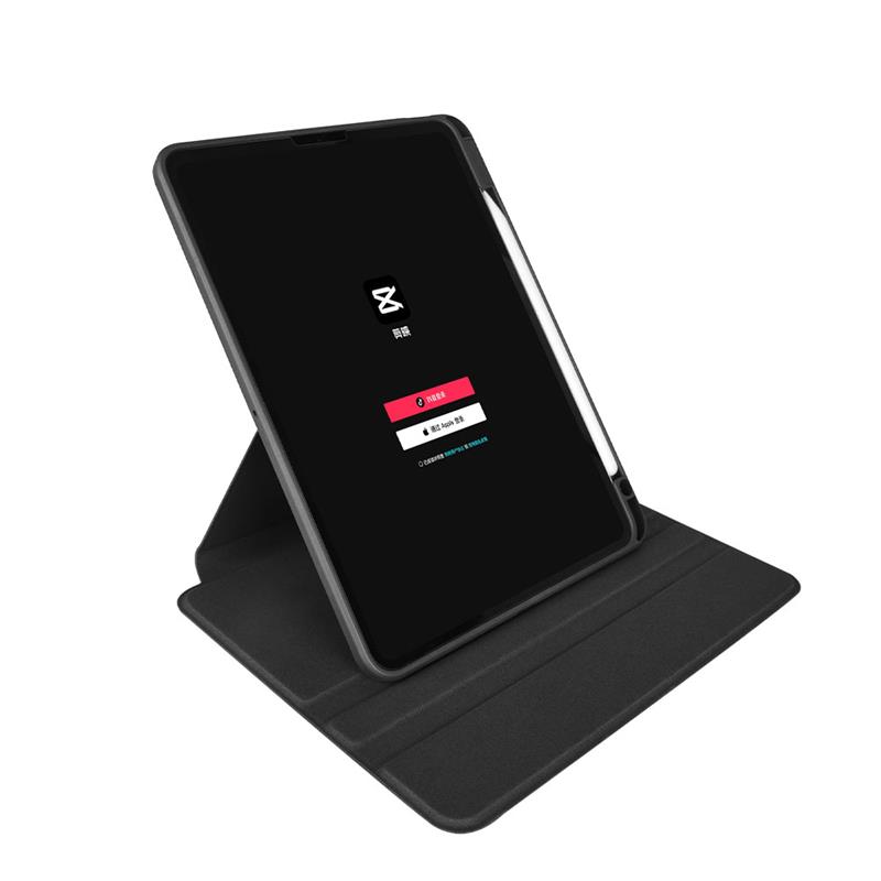 Comma puzdro Cyclone Rotation Case with Pencil Slot pre iPad 10-11 Gen 2022/2025 - Wine Red 