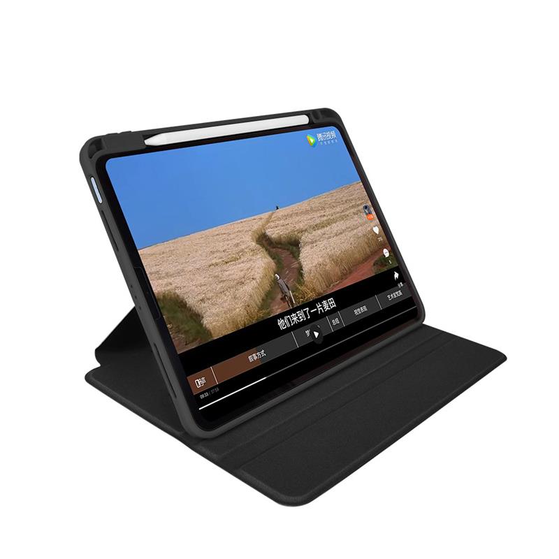 Comma puzdro Cyclone Rotation Case with Pencil Slot pre iPad 10-11 Gen 2022/2025 - Wine Red 