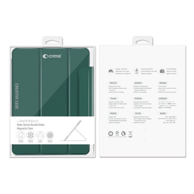 Comma puzdro Rider Magnetic Case pre iPad 10-11 Gen 2022/2025 - Light Green 