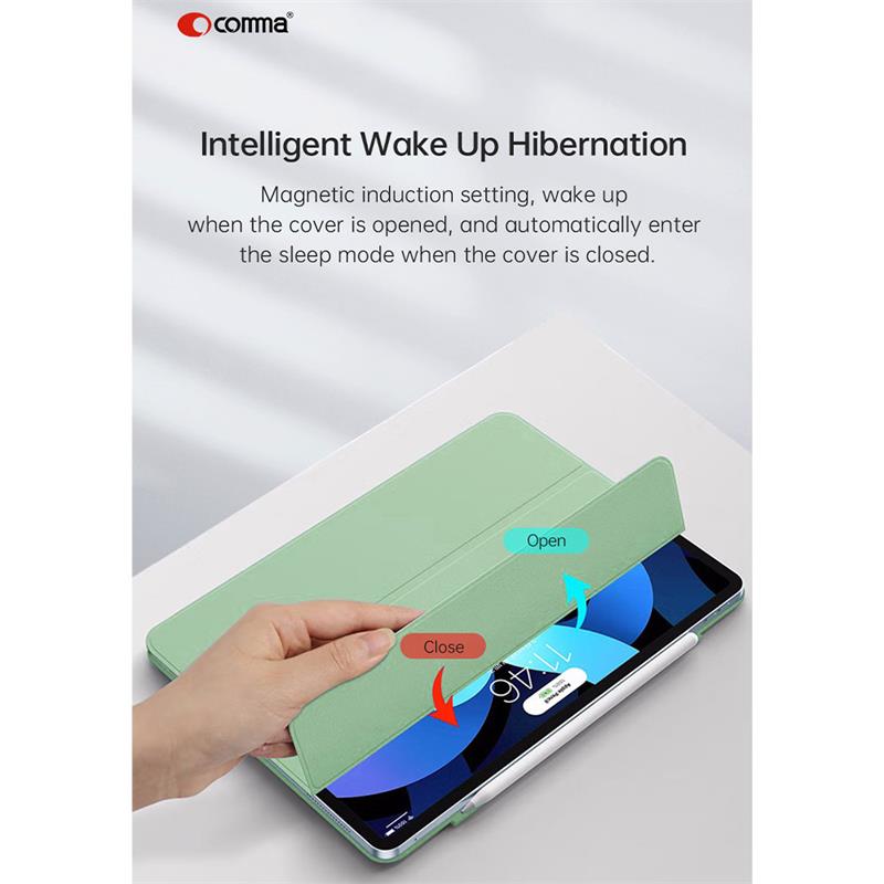 Comma puzdro Rider Magnetic Case pre iPad Air 11" M1/M2/M3 - Light Green 