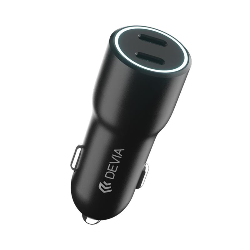 Devia nabíjačka do auta Smart Series PD 40W 2C Fast Car Charger - Black 