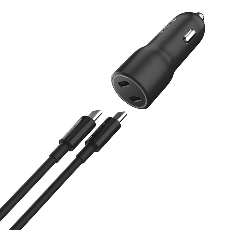 Devia nabíjačka do auta Smart Series PD 40W 2C Fast Car Charger - Black 