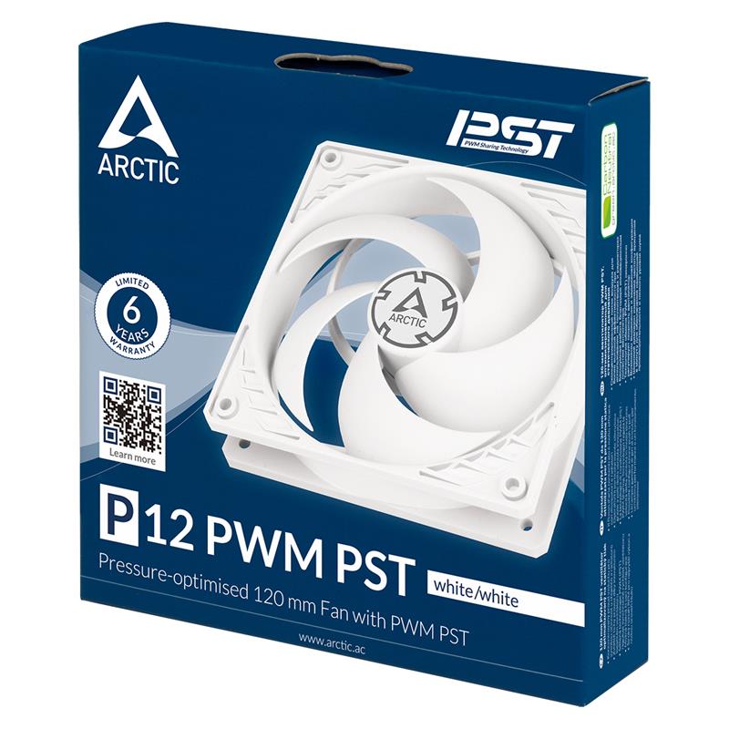 ARCTIC P12 PWM pst (white/ transparent) 