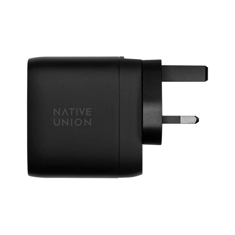 Native Union Fast GaN Dual USB-C Port PD 67W Wall Charger – Black 