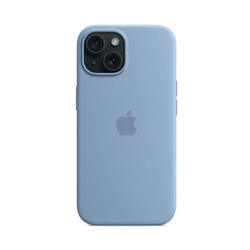 iPhone 15 Silicone Case with MagSafe - Winter Blue 