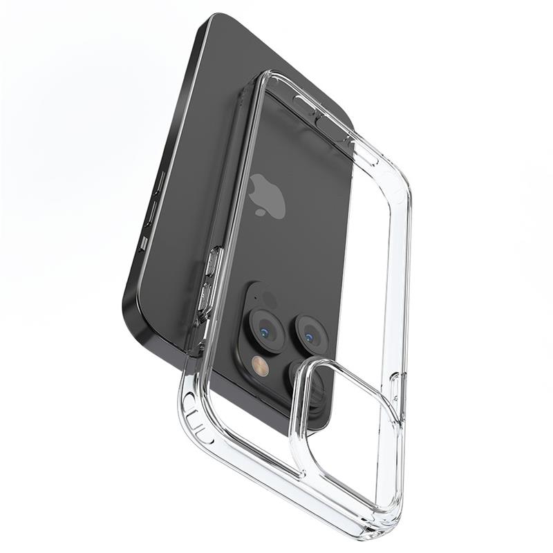 Devia kryt Shark Series Shockproof Case pre iPhone 15 Plus - Clear 