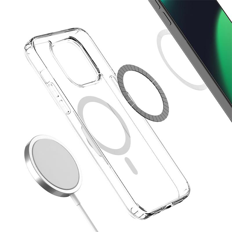 Devia kryt Pure Clear Magnetic Shockproof Case pre iPhone 15 - Clear 