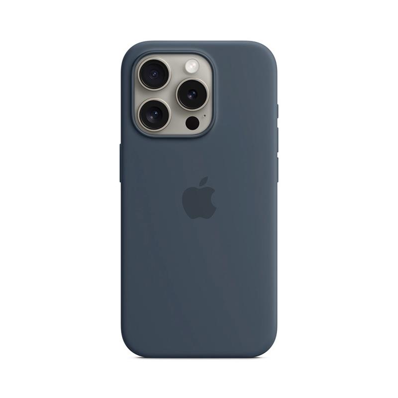 iPhone 15 Pro Silicone Case with MagSafe - Storm Blue 