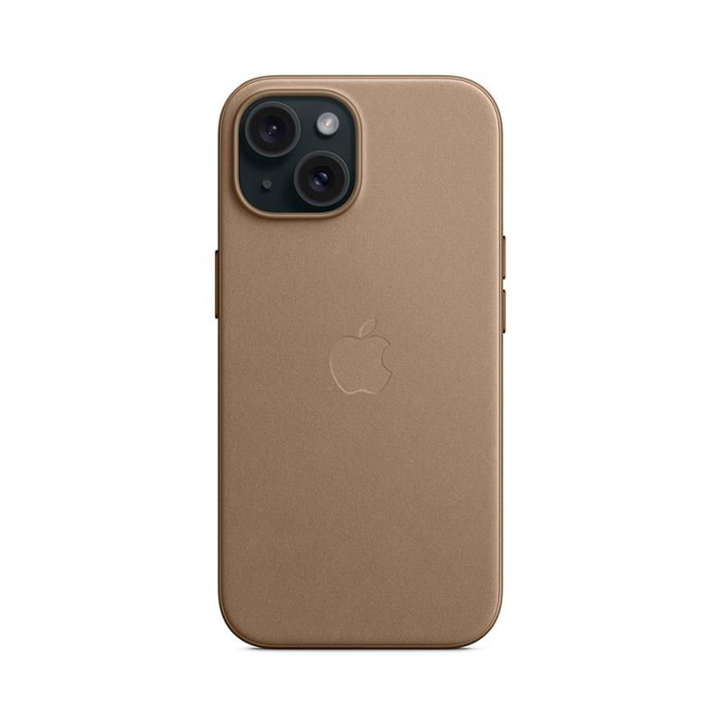 iPhone 15 FineWoven Case with MagSafe - Taupe 