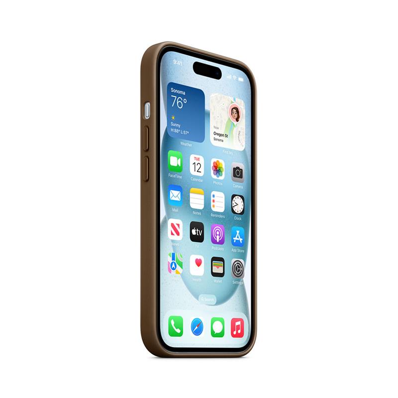 iPhone 15 FineWoven Case with MagSafe - Taupe 
