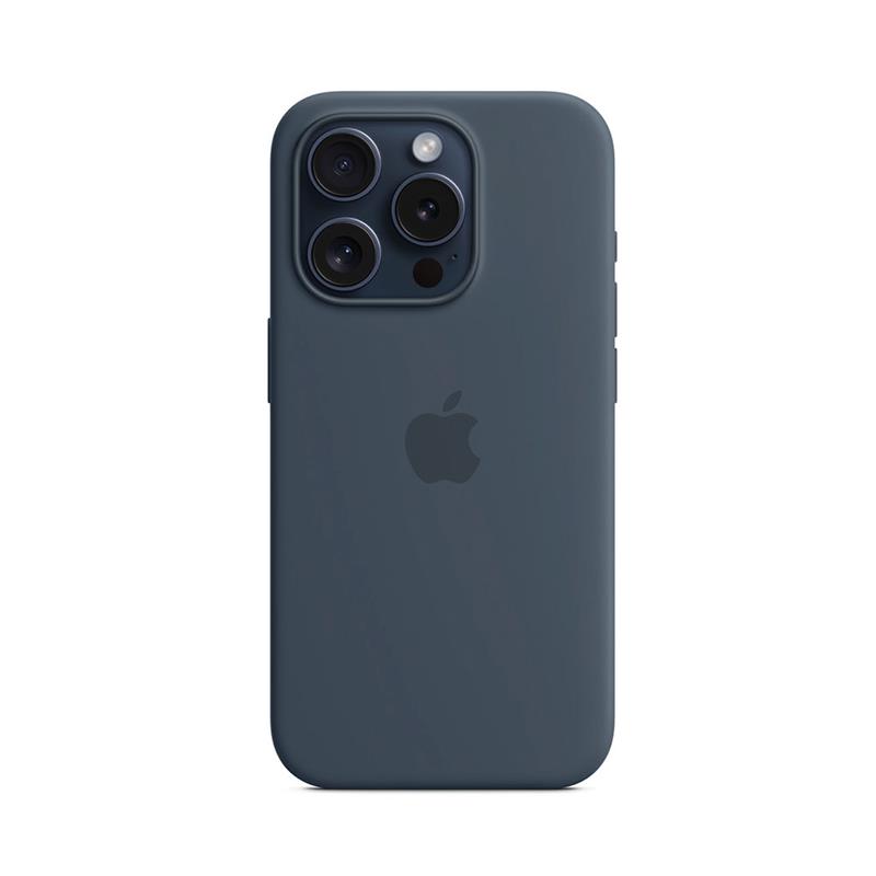 iPhone 15 Pro Silicone Case with MagSafe - Storm Blue 