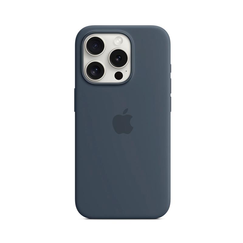 iPhone 15 Pro Silicone Case with MagSafe - Storm Blue 