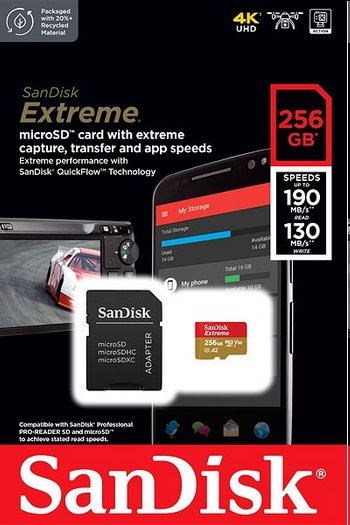 SanDisk Extreme PRO 256GB microSD card 