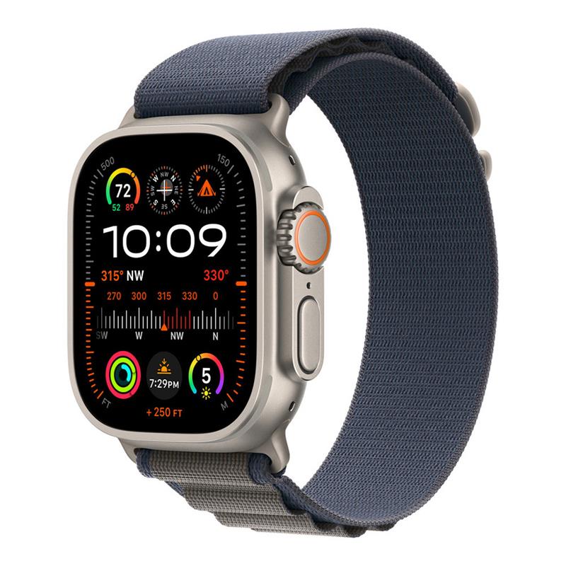 Apple Watch 49mm Blue Alpine Loop - Medium 