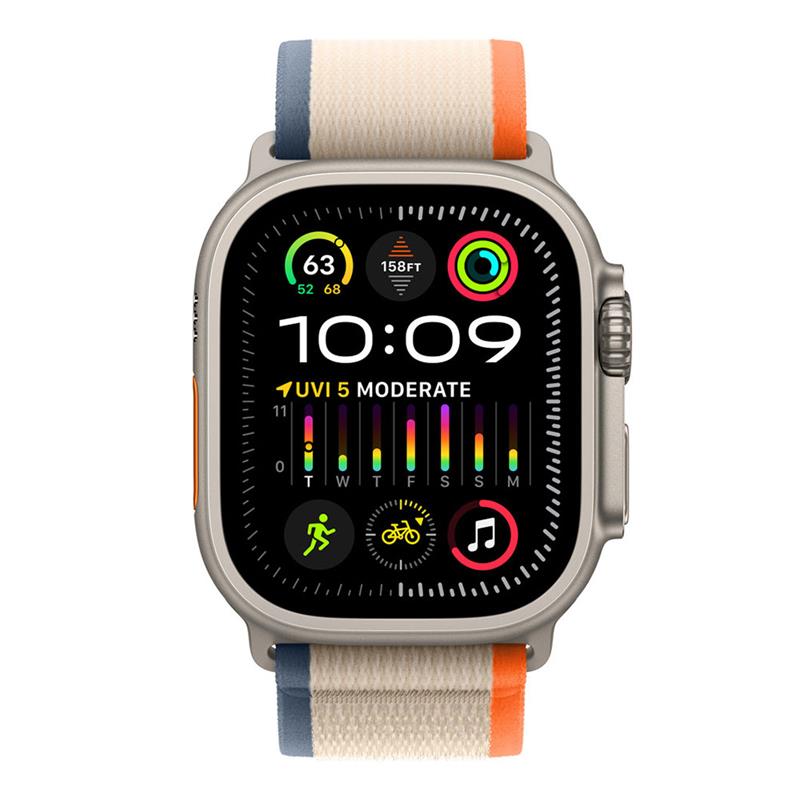 Apple Watch 49mm Orange/Beige Trail Loop - M/L 