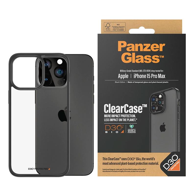 PanzerGlass kryt ClearCase D30 pre iPhone 15 Pro Max - Clear 