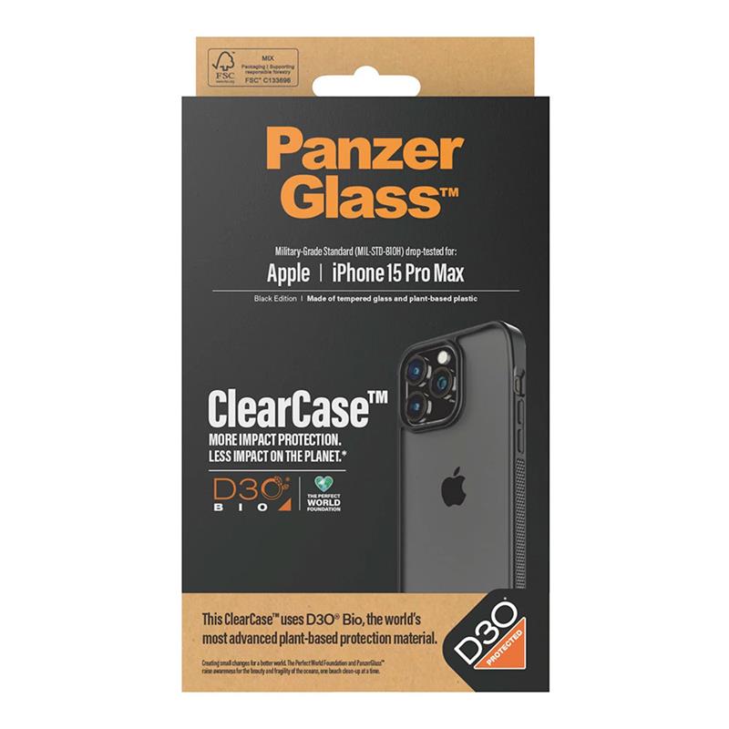 PanzerGlass kryt ClearCase D30 pre iPhone 15 Pro Max - Clear 