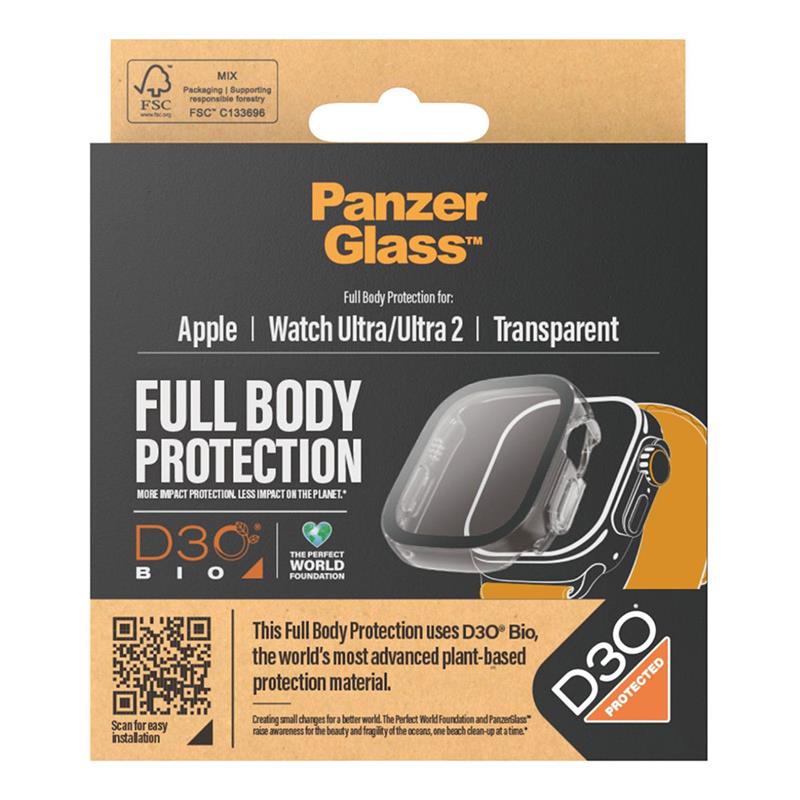 PanzerGlass ochranné sko Full Body pre Apple Watch Ultra 49mm - Clear 
