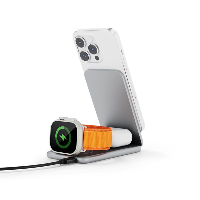 iStores by Epico Mag+ Foldable Charging Stand MagSafe compatible - vesmirne šedá 