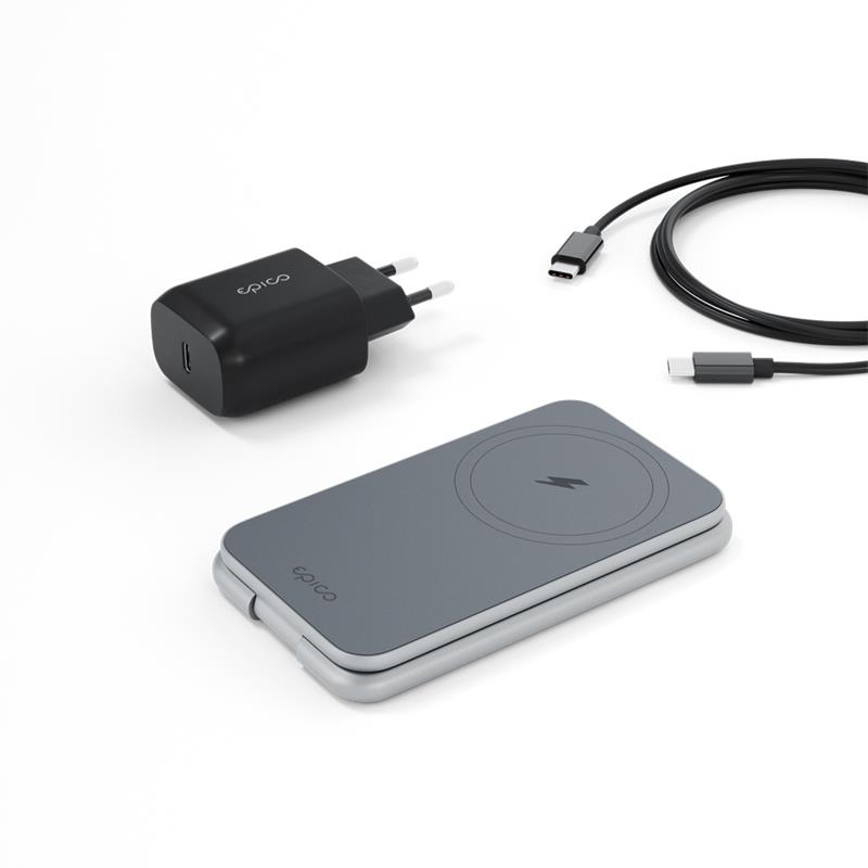 iStores by Epico Mag+ Foldable Charging Stand MagSafe compatible - vesmirne šedá 