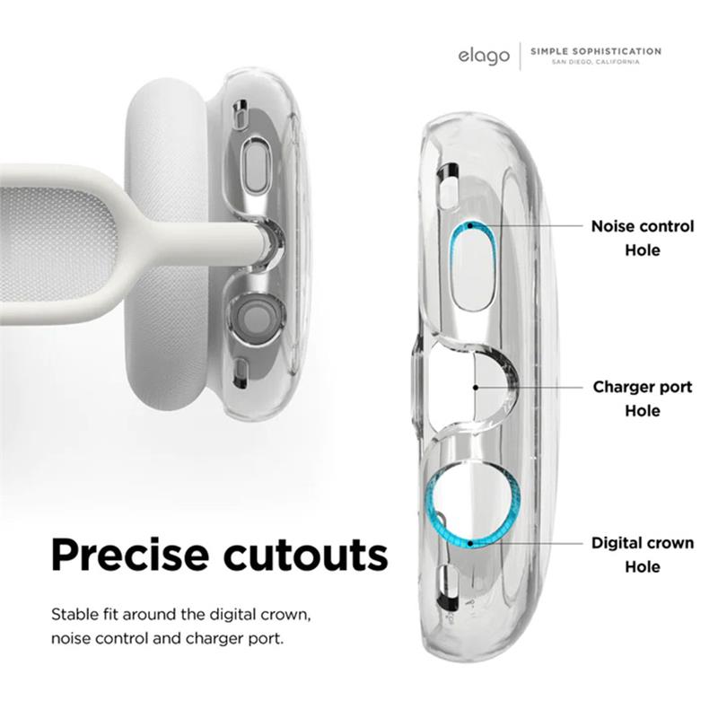 Elago kryt Hybrid Case pre AirPods Max - Clear 
