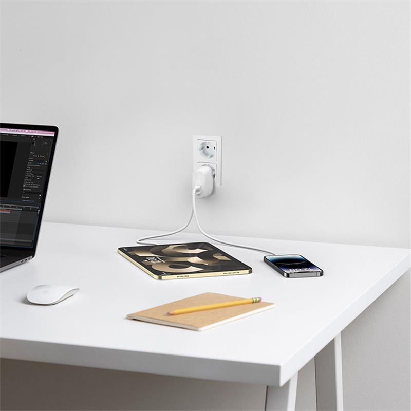 Belkin 60W Dual USB-C PD Wall Charger - White 