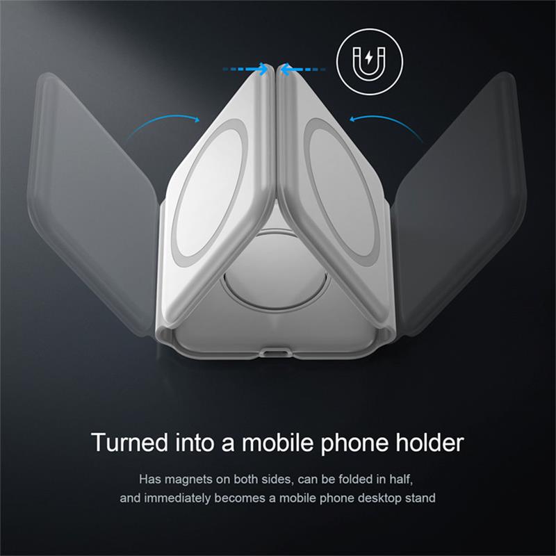 Sdesign 3 in 1 Folding Wireless Charger - Black 