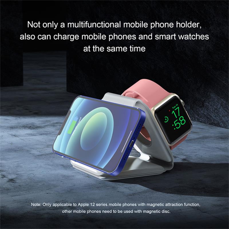 Sdesign 3 in 1 Folding Wireless Charger - Black 