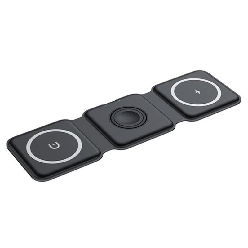 Sdesign 3 in 1 Folding Wireless Charger - Black 